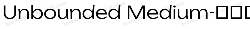 Unbounded Medium字体转换